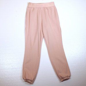 Victoria Sport Pale Cream Pink Fleece Joggers xs